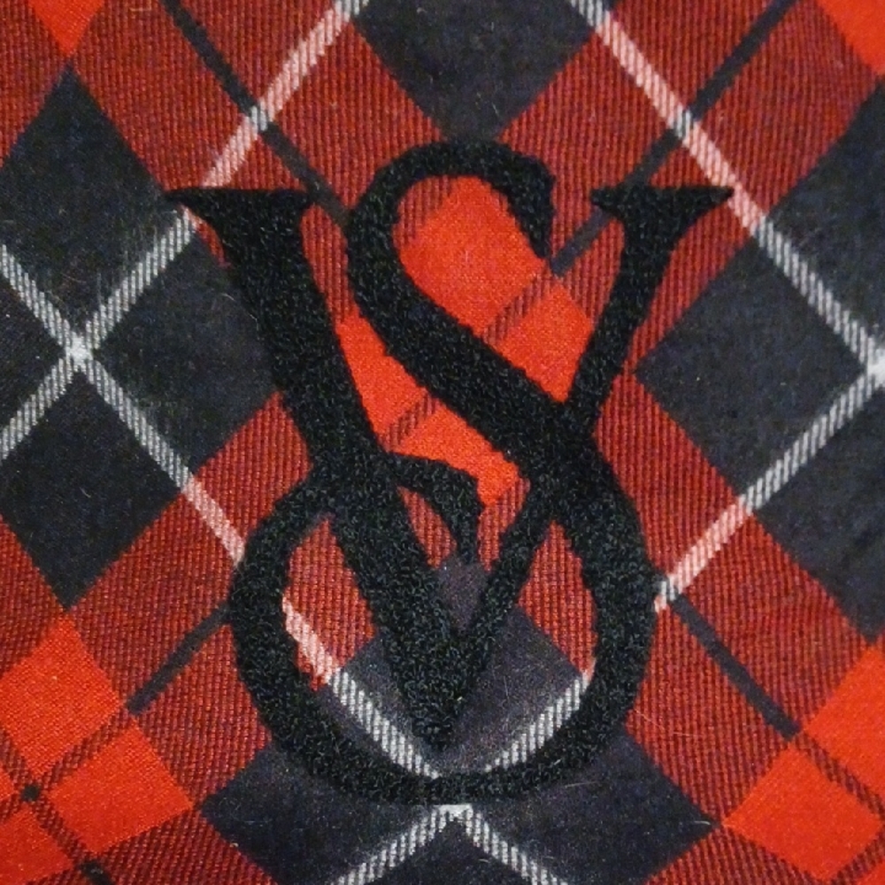 Victoria's Secret Red and Black Checkered Tote - Picture 4 of 8